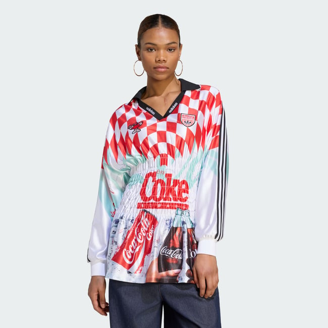 Maillot Smocké Mash Up Adidas X Coca-Cola white / multicolor <span itemprop=