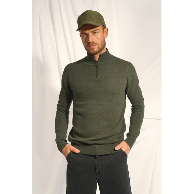 Pull Camionneur Kaki Chiné Bradley kaki chiné <span itemprop=