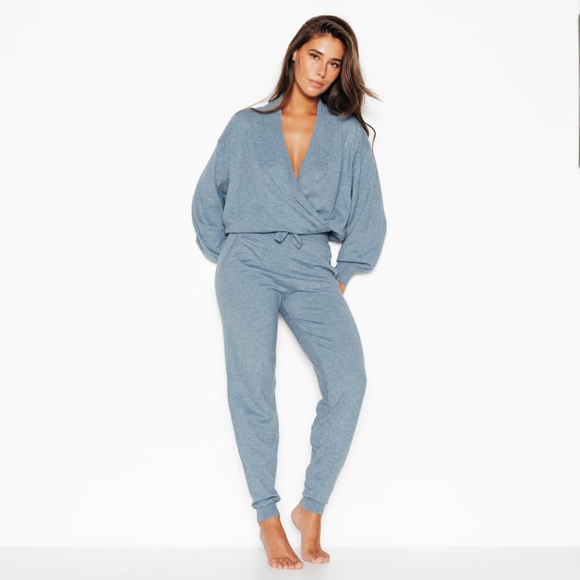 Pantalon pyjama JOLIANE bleu <span itemprop=