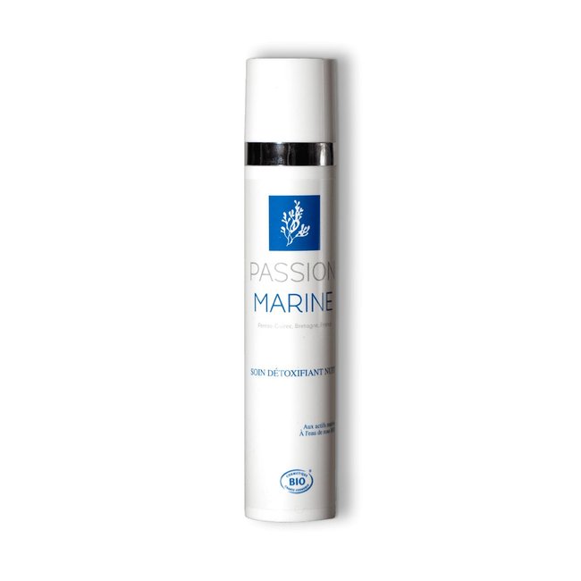 Crème de nuit détoxifiante bio à l'eau de rose - PASSION MARINE