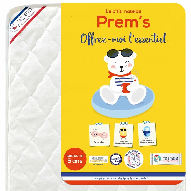 Babymatratze Prem's weiss <span itemprop=