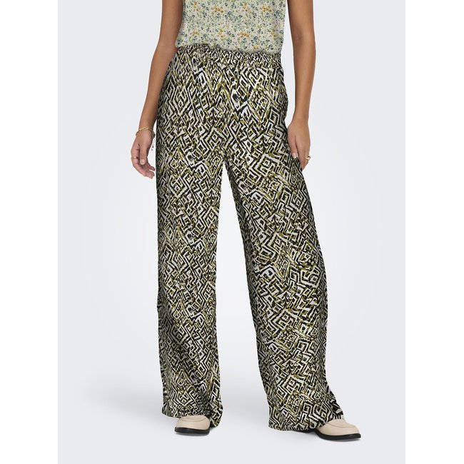 Pantalón ancho con motivos estampado <span itemprop=