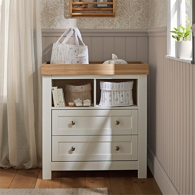 Burford Nursery Dresser & Changer, white, CUDDLECO