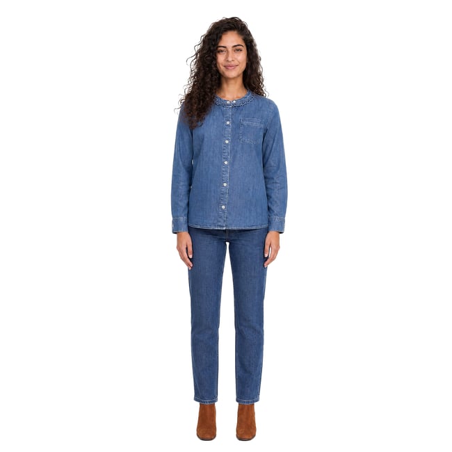 Chemise grossesse et allaitement bleu moyen <span itemprop=