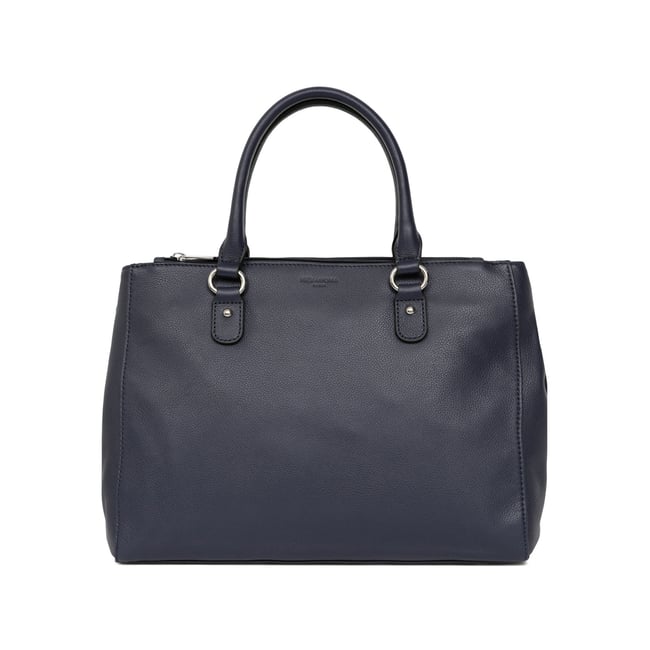 Sac Main Femme Hexagona Collection Confort - En Cuir De Vachette Grainé, Poches Multiples, Compatible Téléphone