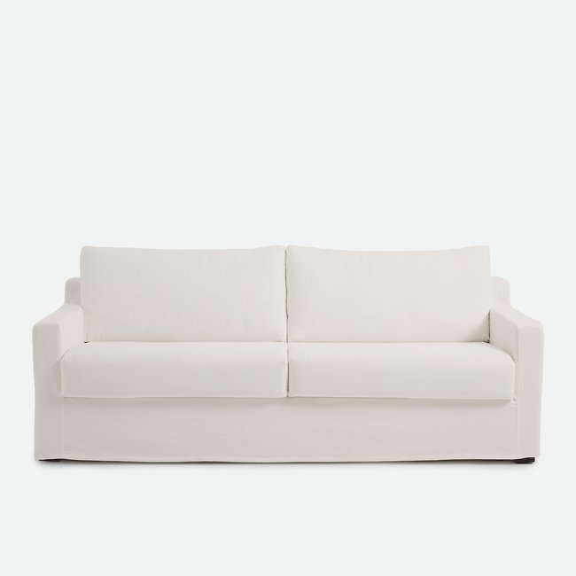 Canapé convertible déhoussable, 2, 3 ou 4 places, en coton et lin, LINETTO - LA REDOUTE INTERIEURS