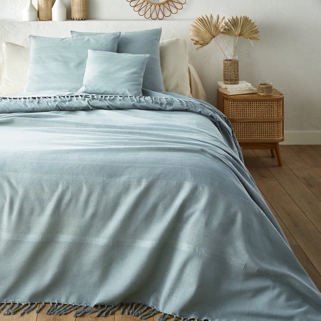 Nedo Fringed Cotton Bedspread - LA REDOUTE INTERIEURS