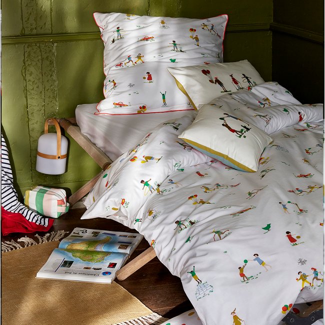 Housse de couette enfant RECREATION blanc <span itemprop=