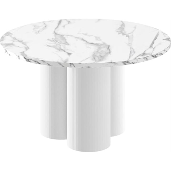 Table basse ronde IMPRRESE effet marbre - RECOLLECTION