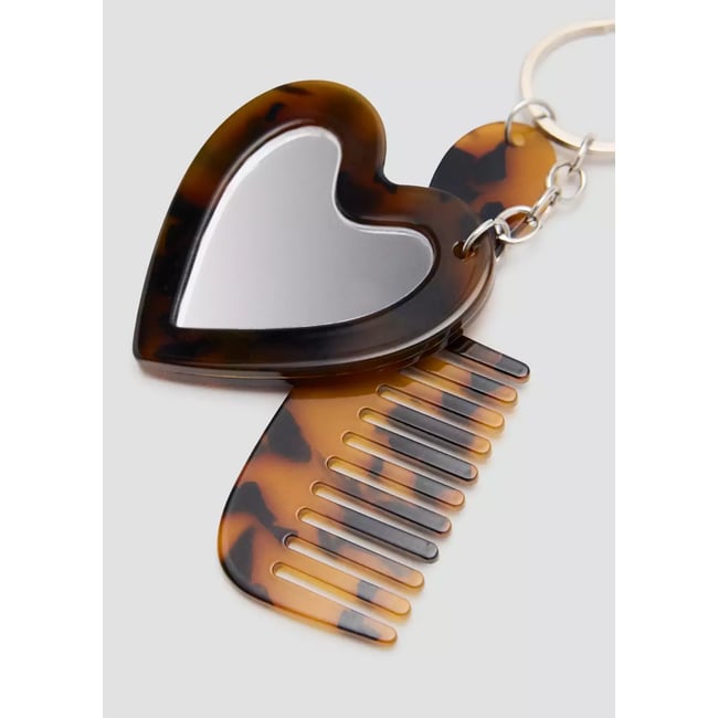 Porte-clés breloques marron <span itemprop=
