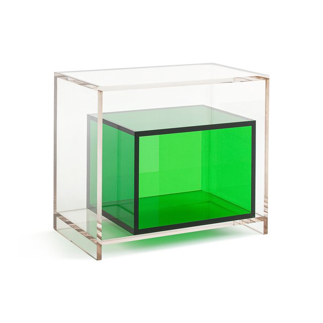 Nachtkastje van acrylglas, Dario <span itemprop=