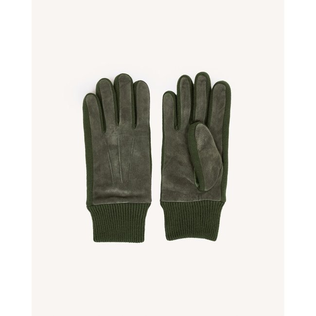 Gants cuir GLOVES MIX GLOVES MIX kaki <span itemprop=