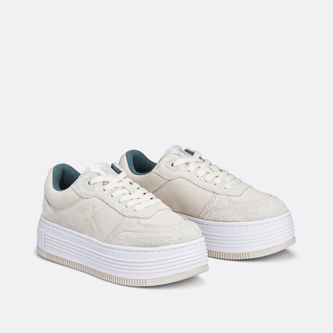 Sneakers con platform, pelle scamosciata beige CALVIN KLEIN JEANS