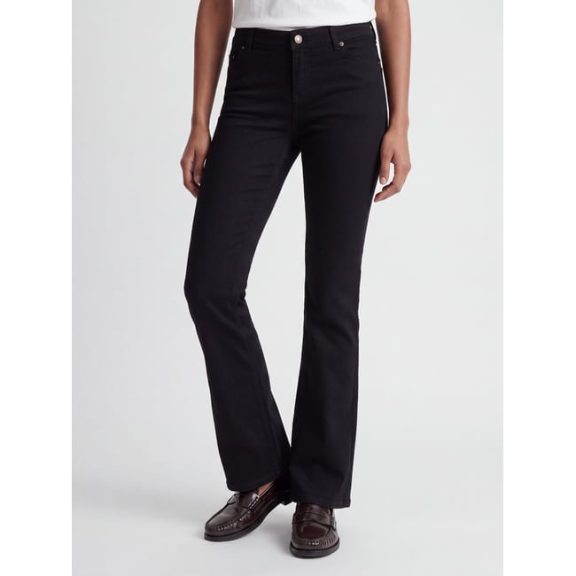 Jeans Bootcut black denim <span itemprop=
