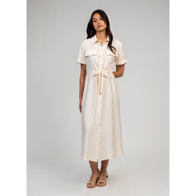 Robe Longue MALIZE ecru <span itemprop=