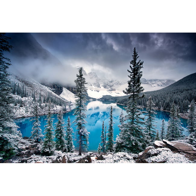 Tableau montagne turquoise en montagne - HEXOA