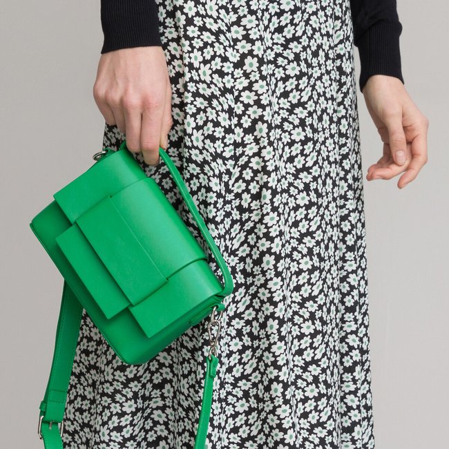 Petit sac a main vert La Redoute Collections La Redoute