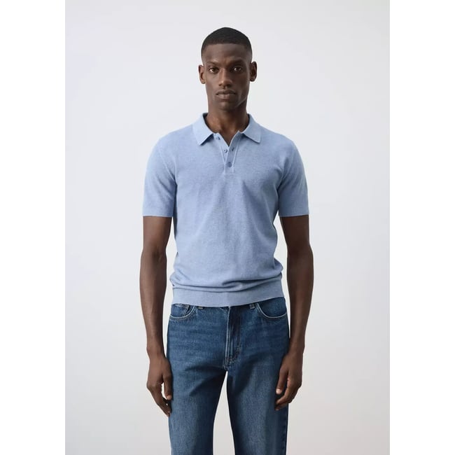 Polo mélange coton maille fine - MANGO MAN