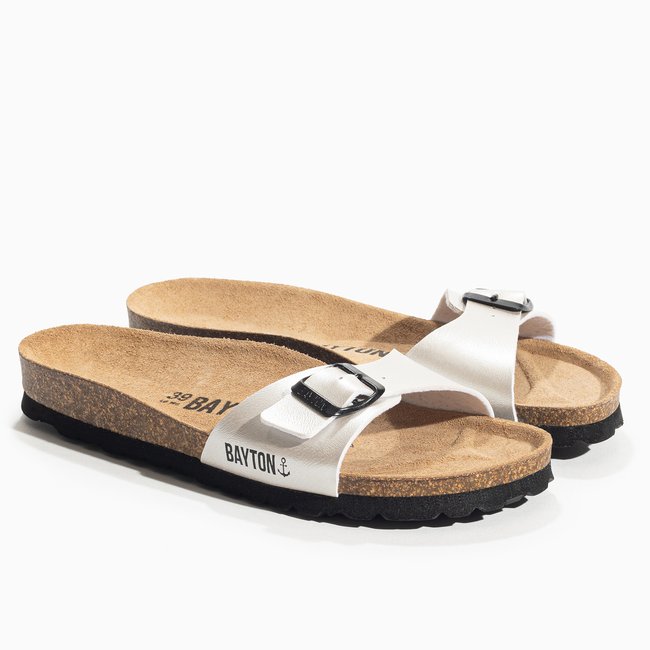 Sandales ZEPHYR pour femme argent <span itemprop=