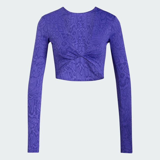 T-shirt d'entraînement manches longues réversible effet serpent PrimeLift solar purple / pure purple <span itemprop=