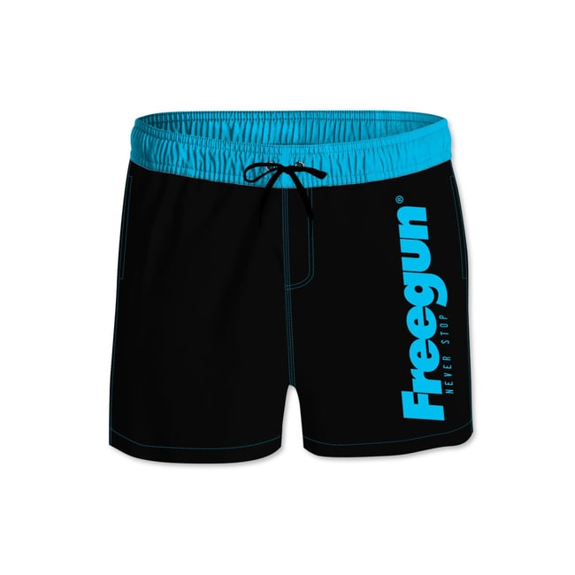 Short de bain Court ceinture élastique et colorée - FREEGUN
