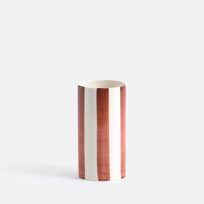 Jaoma Striped Ceramic Vase, H18cm - LA REDOUTE INTERIEURS