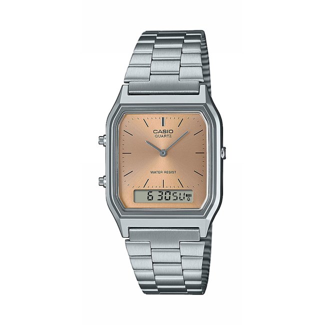 Montre Analogique|Digital VINTAGE argenté rose argenté <span itemprop=