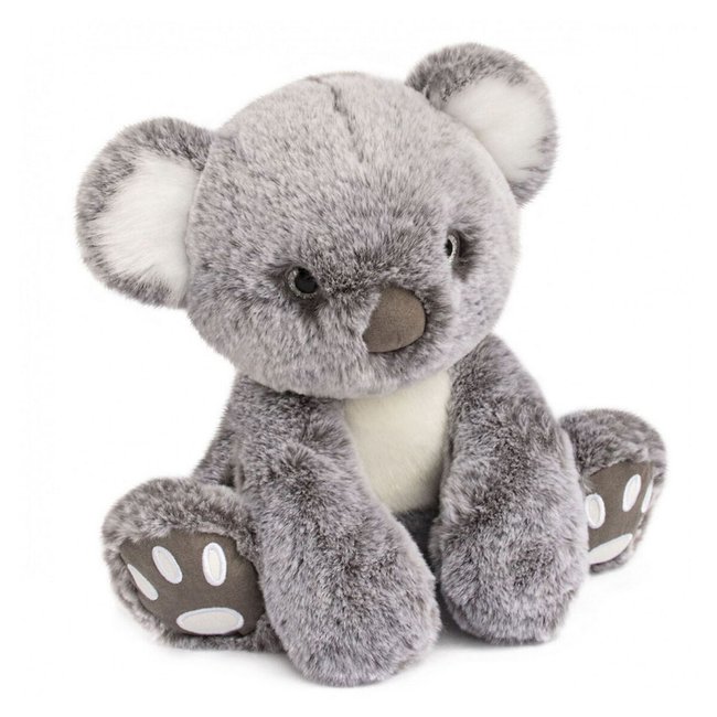 Peluche grand espace koala 25 cm gris <span itemprop=