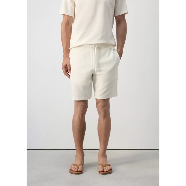 Bermuda en mélange de coton texturé cordon - MANGO MAN