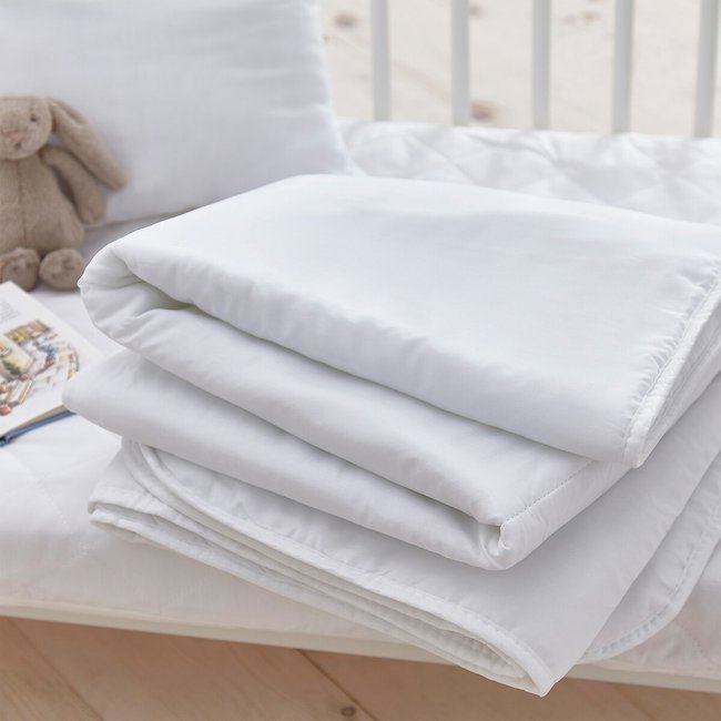 Cot bed duvet 4 tog white Silentnight La Redoute
