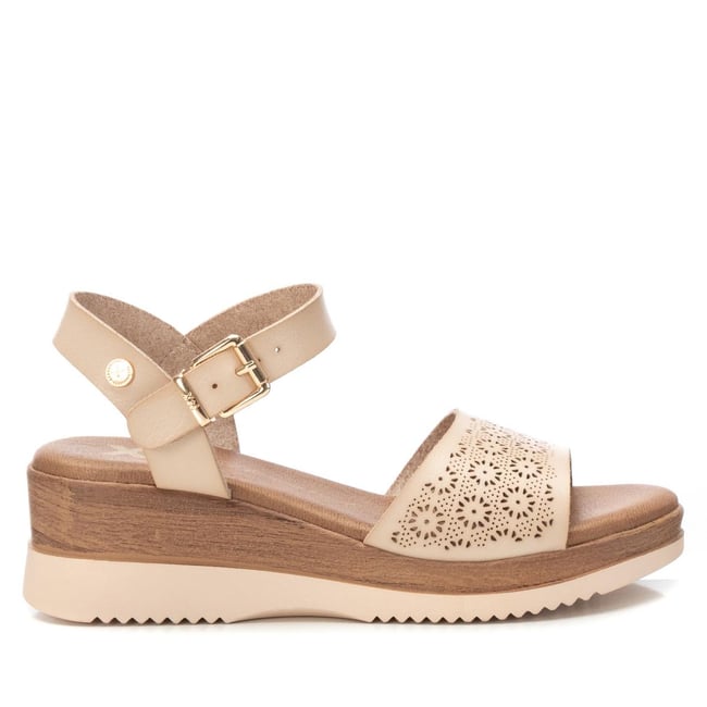 Sandale Coin Décontractée Boucle blanc bleuté <span itemprop=