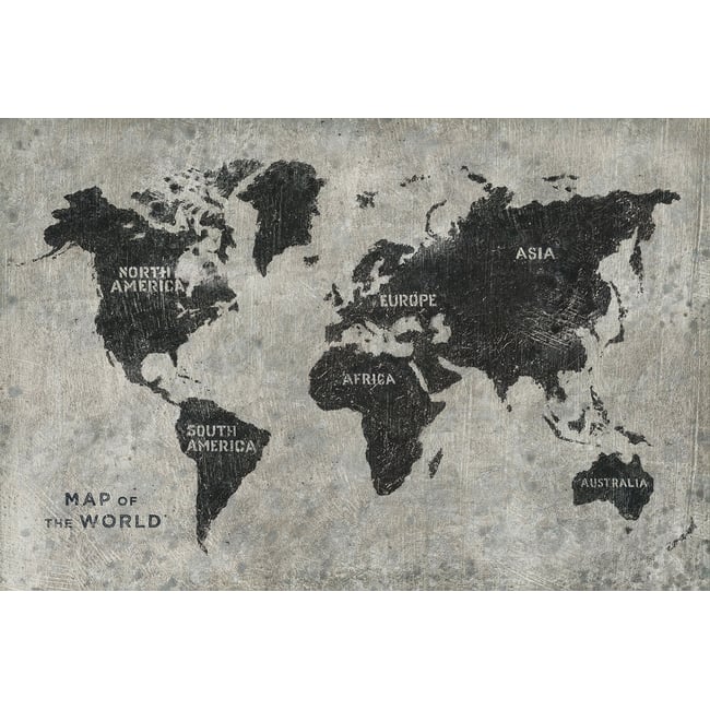 Tableau Carte du monde punky - HEXOA