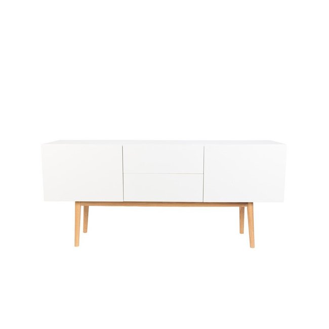 Meuble TV et buffet High On Wood Couleur blanc <span itemprop=