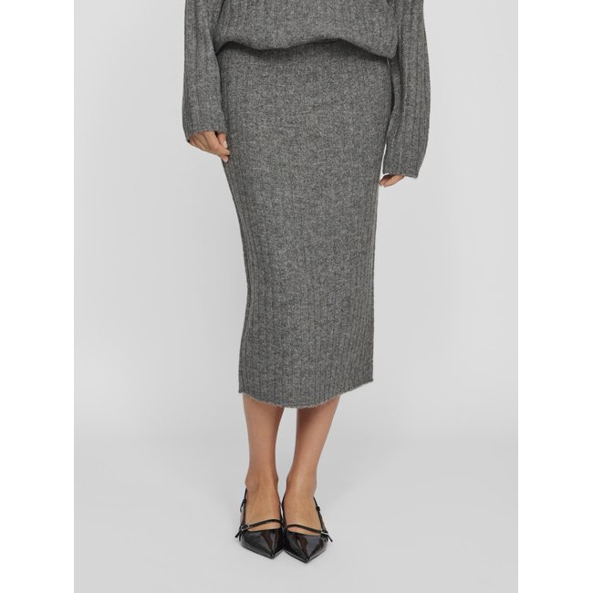 Jupe Mi-Longue medium grey melange <span itemprop=