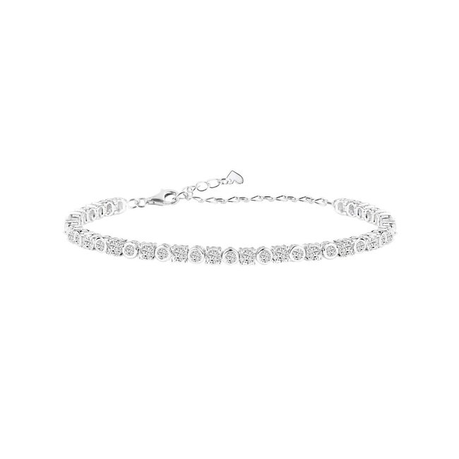 Bracelet en argent 925 TENNIS argent <span itemprop=