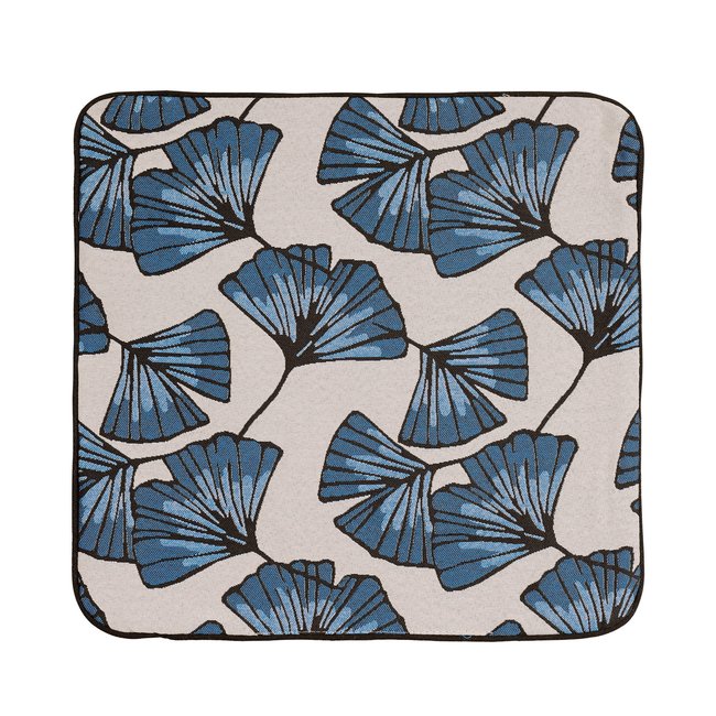 Housse de coussin Biloba bleu <span itemprop=