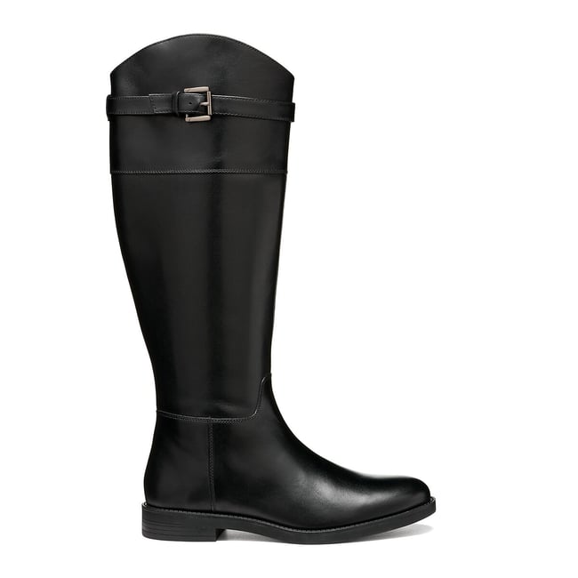 Esmeena Leather Riding Boots, black, GEOX