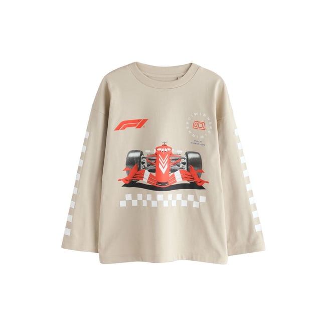 T-shirt à manches longues f1 ciment <span itemprop=