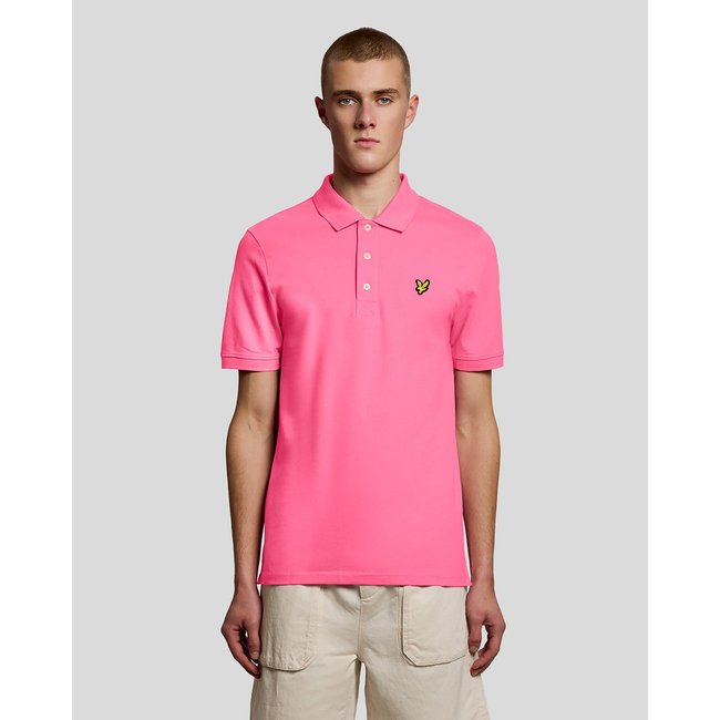 Polo en coton rose vif <span itemprop=