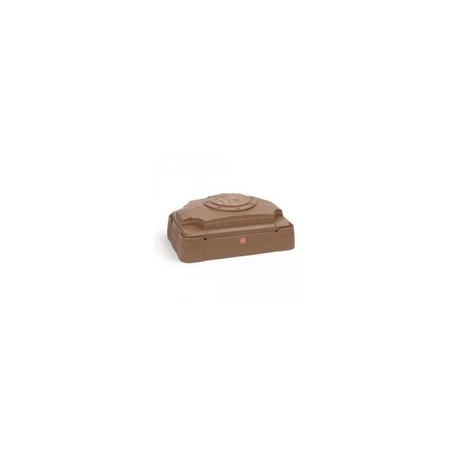 Bac à sable marron avec couvercle - STEP2