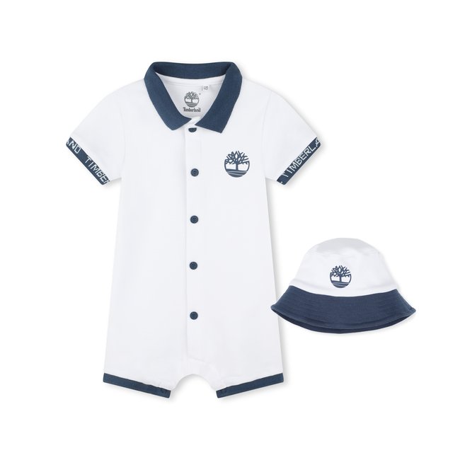 Ensemble combinaison et bob blanc <span itemprop=