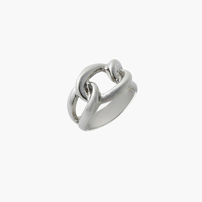 Bague nœud argentée v019844 <span itemprop=