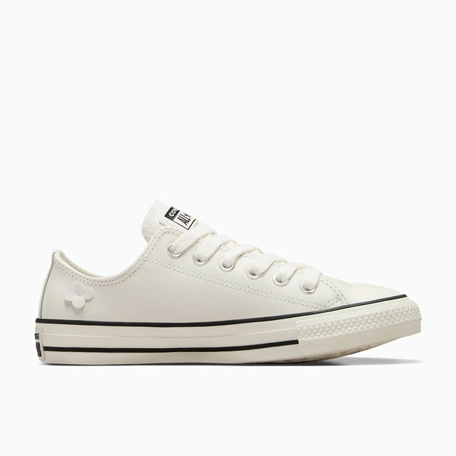 All star ox metallic ballet high top trainers in leather ecru Converse La Redoute