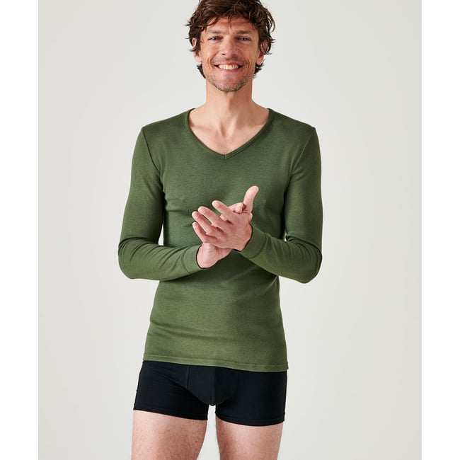 T-shirt Thermique Fille Manches Longues - Doublure Polaire Chaude Pour Hiver Et Activités
