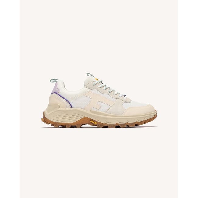 Running tissu suede HAZEL MONSTERA blanc et vert clair <span itemprop=