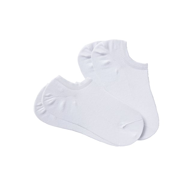 Lots de 2 socquettes invisibles Climatyl lot blanc <span itemprop=