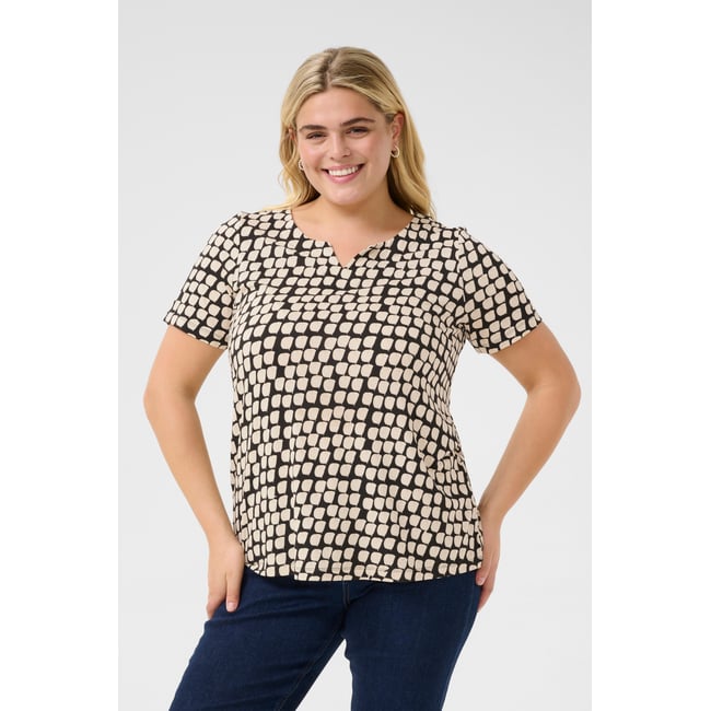 T-shirt à manches courtes - KAFFE CURVE