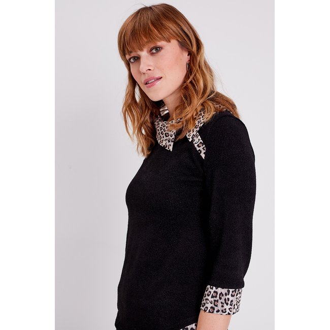 T-shirt manches 3/4 ecru <span itemprop=