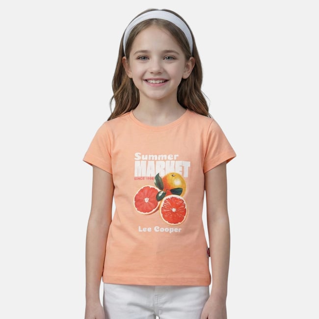 T-shirt manches courtes imprimé, col rond GIRLY - LEE COOPER