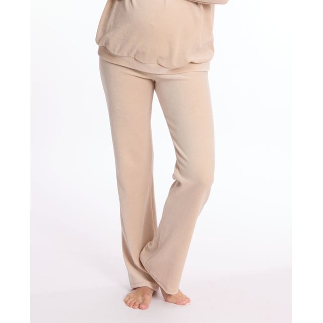 Pantalon de maternité Enzo beige <span itemprop=